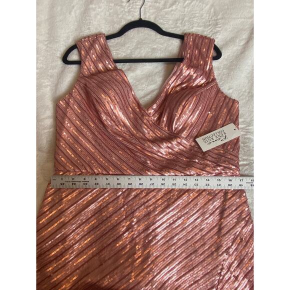 NWT RENE RUIZ COLLECTION DRESS GOWN 14 PINK MOTHER OF THE BRIDE FORMAL EVENING - Picture 10 of 12